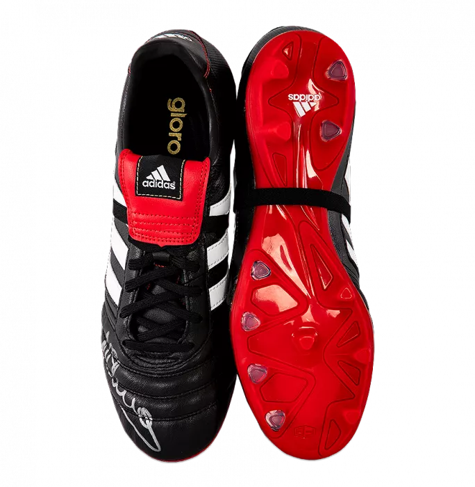 Michael Owen Signed Black And Red Adidas Gloro Boot