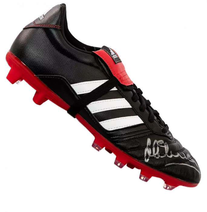 Michael Owen Signed Black and Red Adidas Gloro Boot