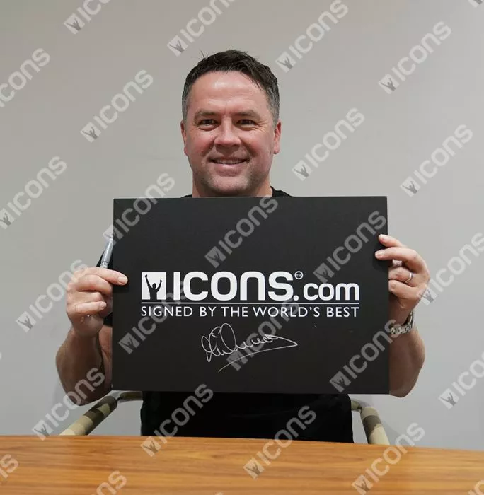 Michael Owen Signed Liverpool FC 1996 Home Shirt With Fan Style Numbers In Deluxe Packaging