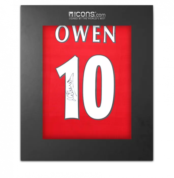 Michael Owen Signed Liverpool FC 1998 Home Shirt In Deluxe Packaging