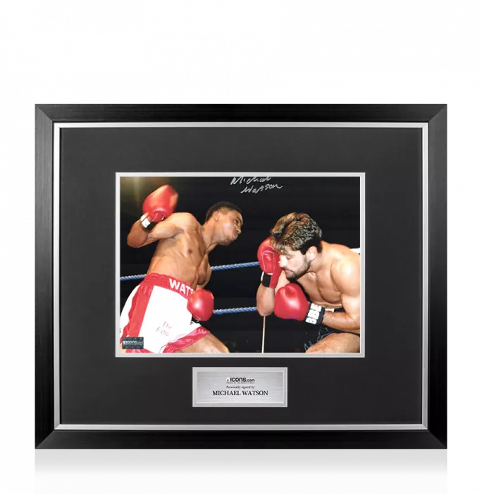 Michael Watson Signed Photo In Premium Photo Frame