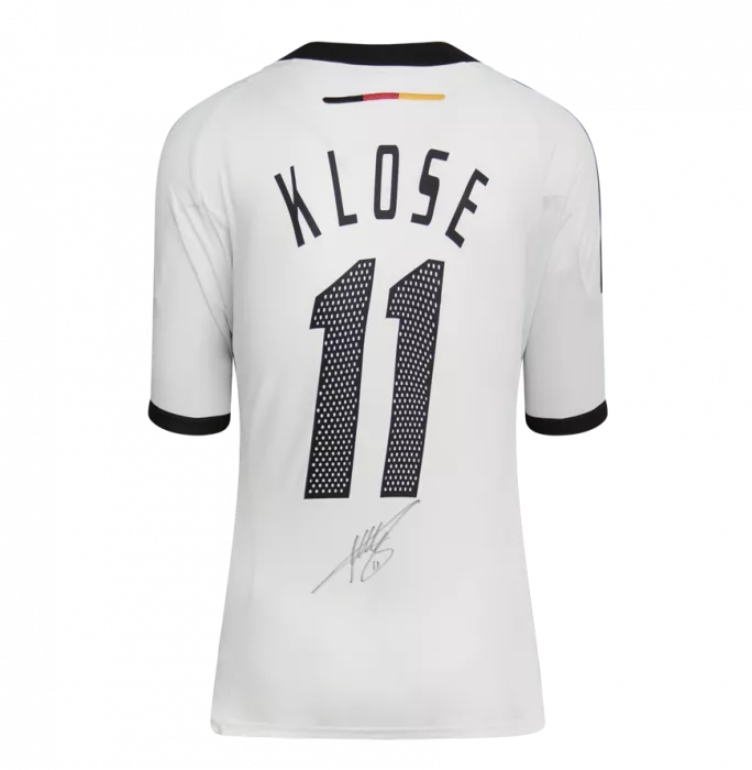 Miroslav Klose Back Signed Germany 2002-04 Home Shirt In Hero Frame: Option 1