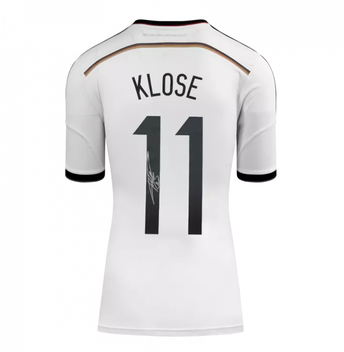 Miroslav Klose Back Signed Germany 2014 Home Shirt In Classic Frame