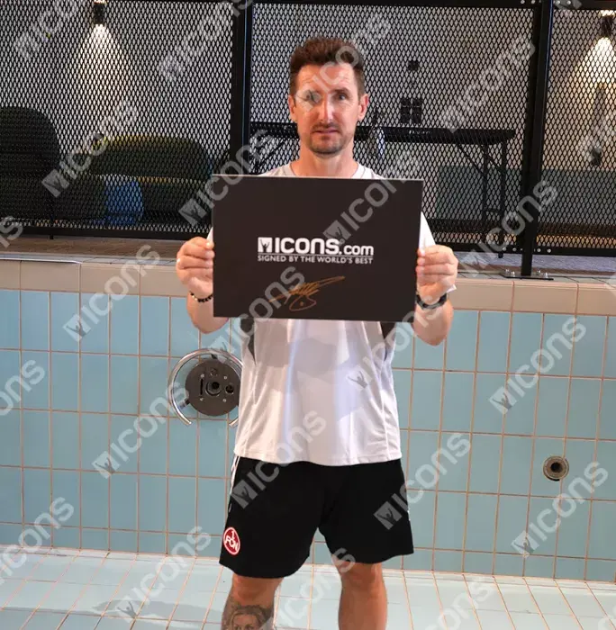 Miroslav Klose Front Signed Germany 2014 Home Shirt In Hero Frame: Option 1