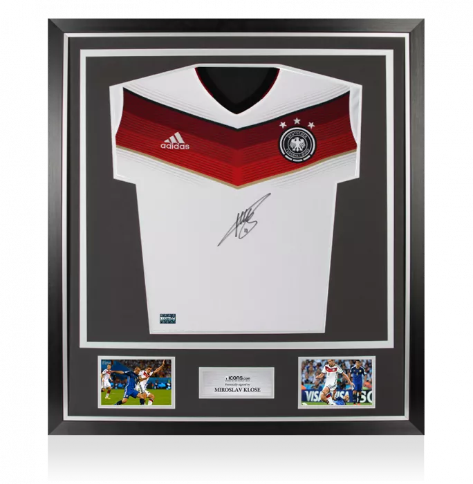 Miroslav Klose Front Signed Germany 2014 Home Shirt In Classic Frame