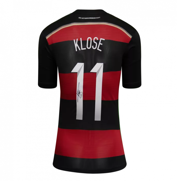 Miroslav Klose Official 2014 FIFA World Cup™ Back Signed And Hero Framed Germany 2014 Away Shirt
