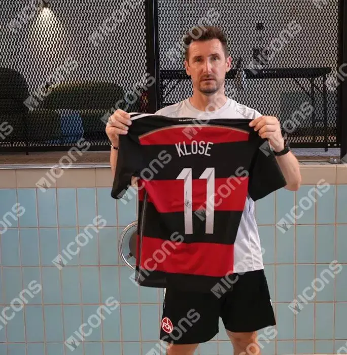 Miroslav Klose Official 2014 FIFA World Cup™ Back Signed And Hero Framed Germany 2014 Away Shirt