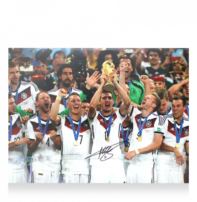 Miroslav Klose Official 2014 FIFA World Cup™ Signed Germany Photo: 2014 Winner