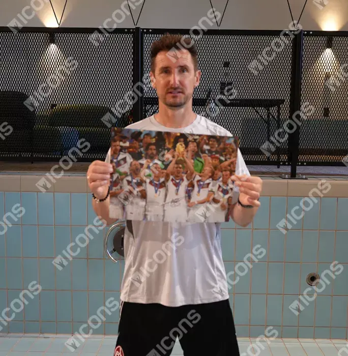 Miroslav Klose Official 2014 FIFA World Cup™ Signed Germany Photo: 2014 Winner