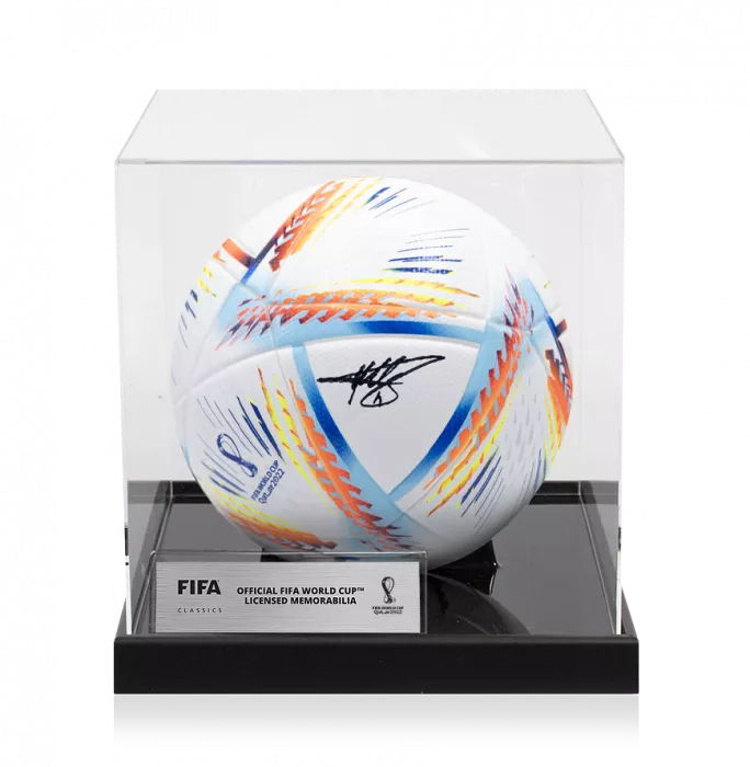 Miroslav Klose Official 2022 FIFA World Cup™ Signed Football In Acrylic Case