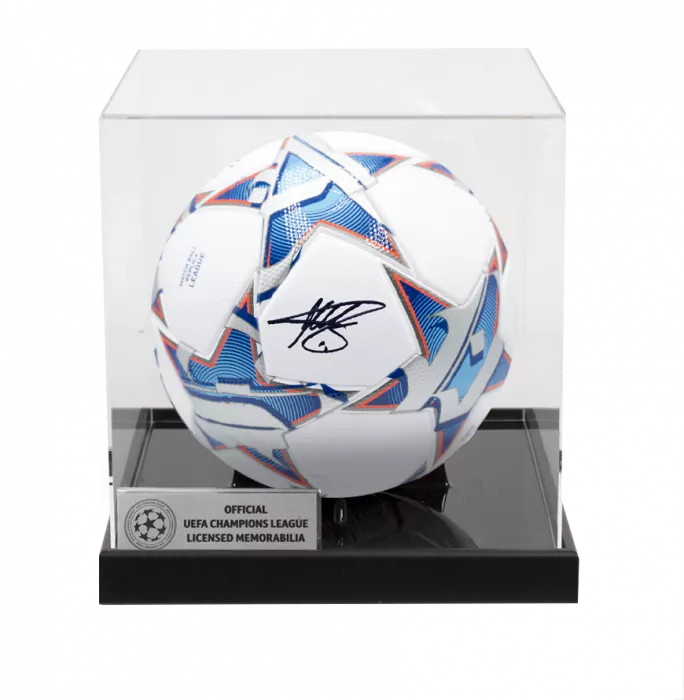 Miroslav Klose Official UEFA Champions League Signed Football In Acrylic Case