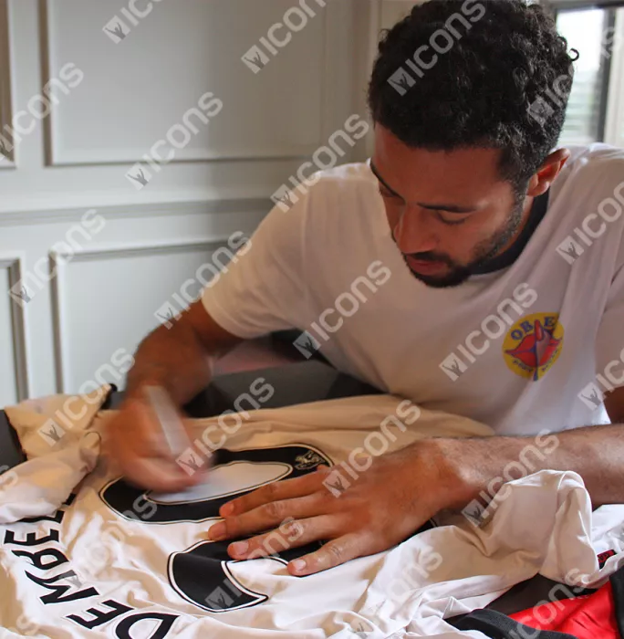 Mousa Dembele Back Signed Fulham 2010-11 Home Shirt In Classic Frame