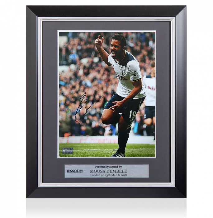 Mousa Dembele Signed And Framed Tottenham Hotspur Photo: Goal Vs Bournemouth