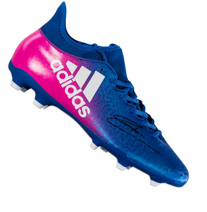 Mousa Dembele Signed Blue and Pink Adidas X Techfit Boot