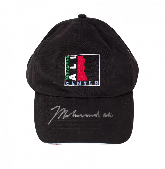 Muhammad Ali Signed Cap: Ali Center (OA-8424290)