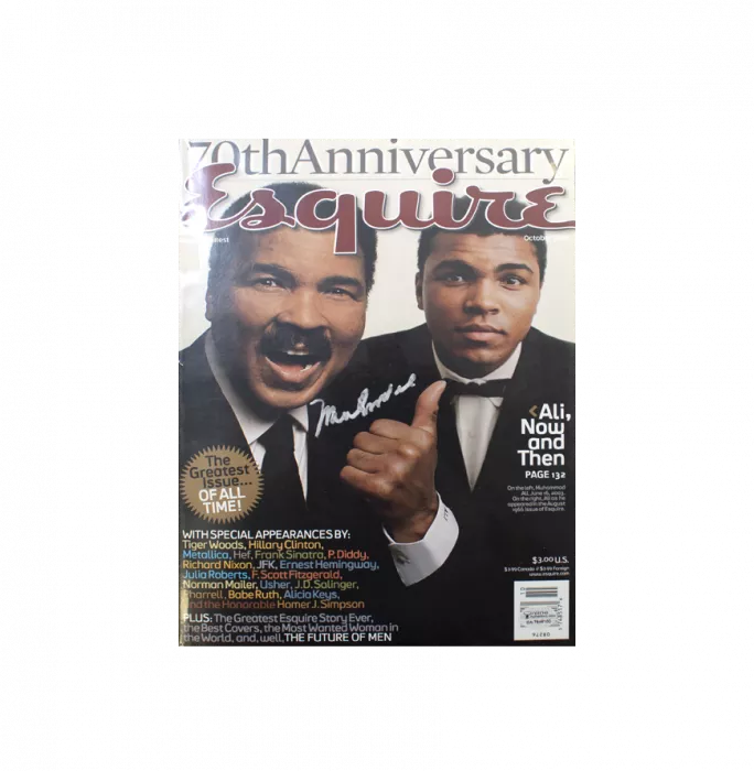 Muhammad Ali Signed Esquire Magazine - October 2003 (OA-7846100)