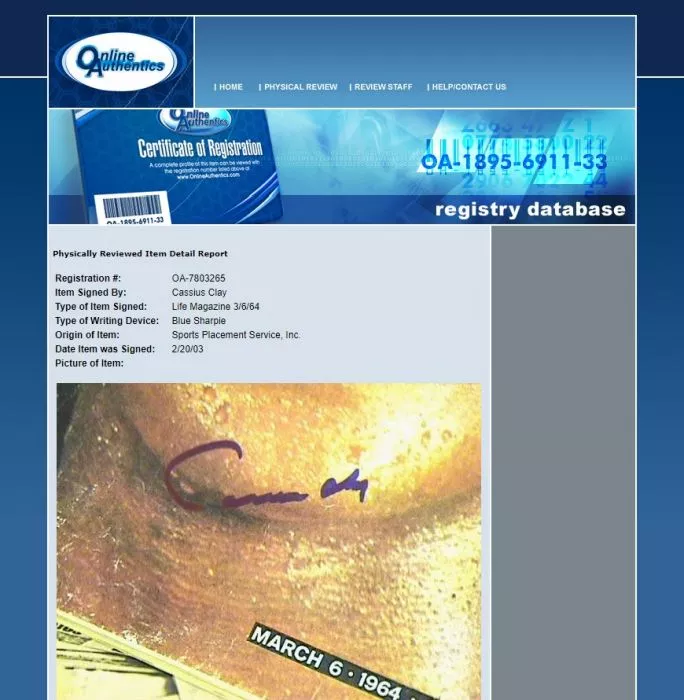 Muhammad Ali Signed Life Magazine - March 1964 Cassius Clay Autograph (OA-7803265)