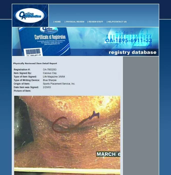 Muhammad Ali Signed Life Magazine - March 1964 Cassius Clay Autograph (OA-7803263)