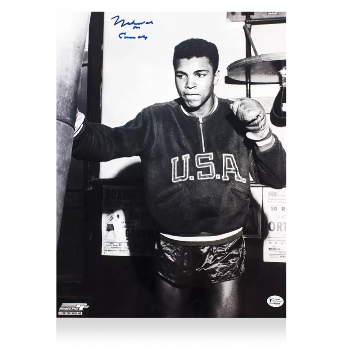 Muhammad Ali Signed Print: Cassius Clay Special Edition Signature