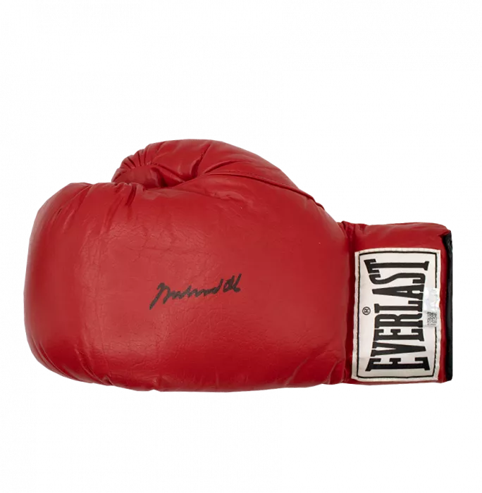 Muhammad Ali Signed Red Everlast Boxing Glove