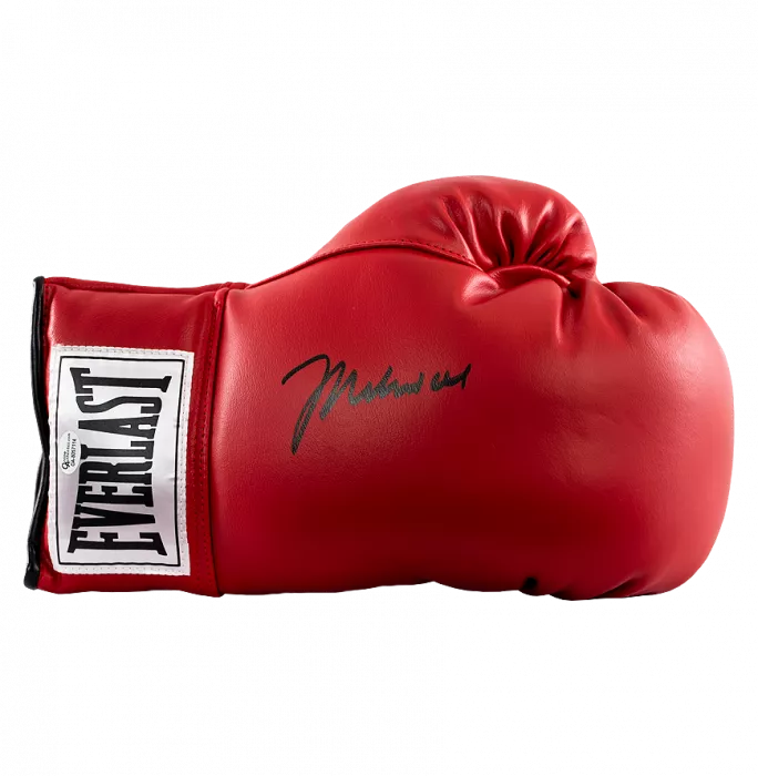 Muhammad Ali Signed Red Everlast Boxing Glove