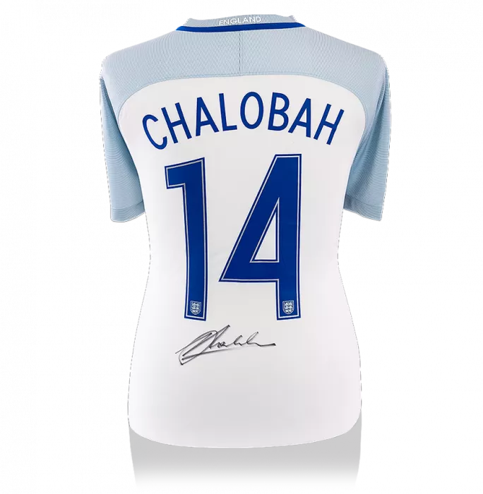 Nathaniel Chalobah Back Signed 2016-17 England Home Shirt