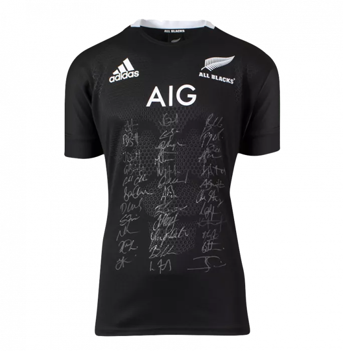 New Zealand 2020 Squad Signed Rugby Shirt In Classic Frame