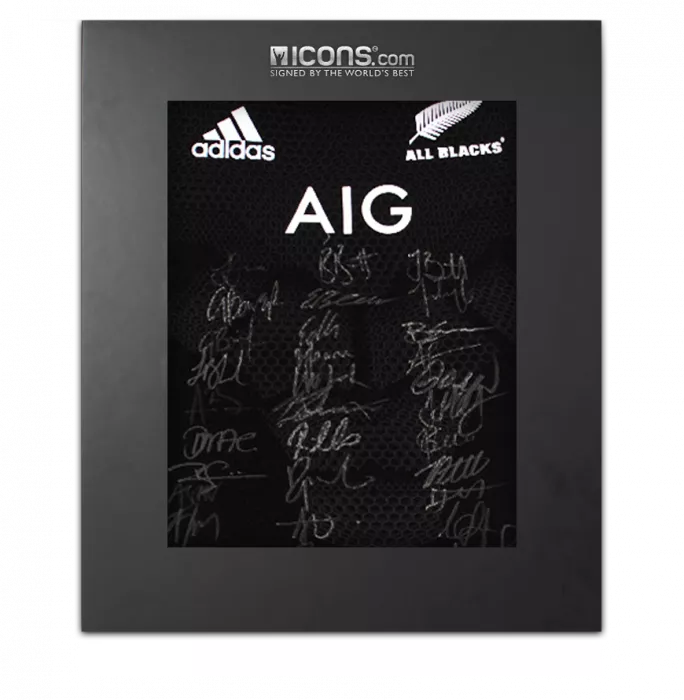 New Zealand 2021 Squad Signed Rugby Shirt In Deluxe Packaging
