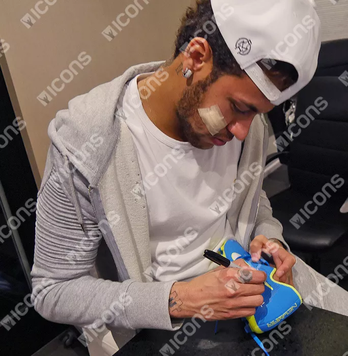 Neymar Jr Signed Blue Nike Mercurial NJR Boot