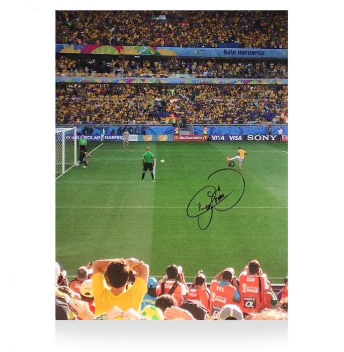 Neymar Jr Signed Brazil Photo: 2014 FIFA World Cup Penalty vs Chile