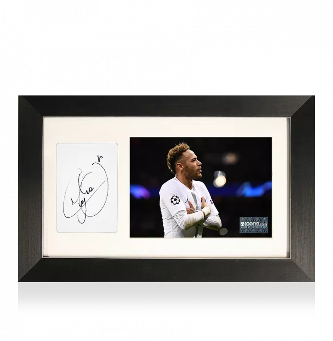 Neymar Jr Signed Card And Paris Saint-Germain Photo Frame: Option 2
