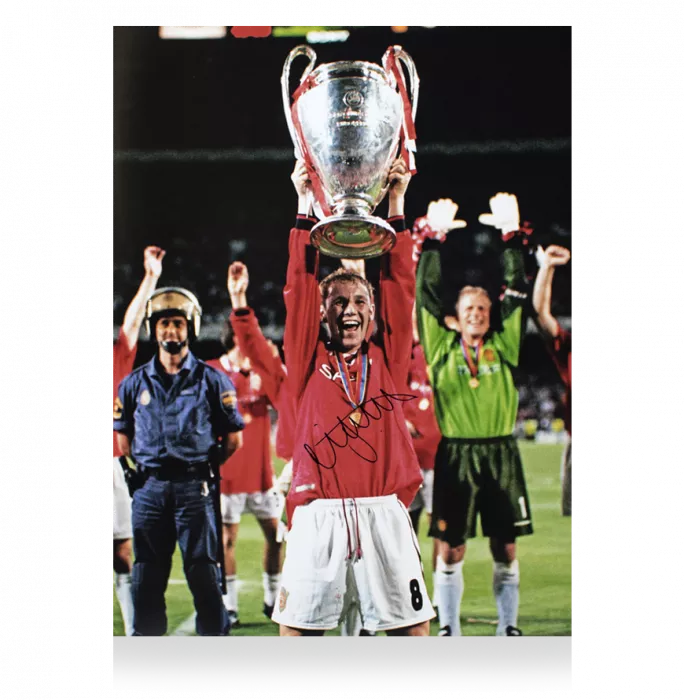 Nicky Butt Signed Manchester United Photo: 1999 UEFA Champions League Winner