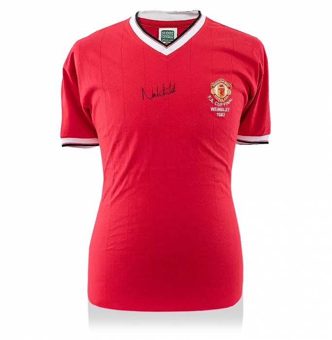 Norman Whiteside Front Signed Manchester United Home Shirt: 1983 FA Cup Final Special Edition