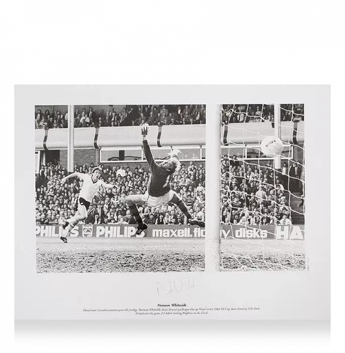 Norman Whiteside Signed Manchester United Photo