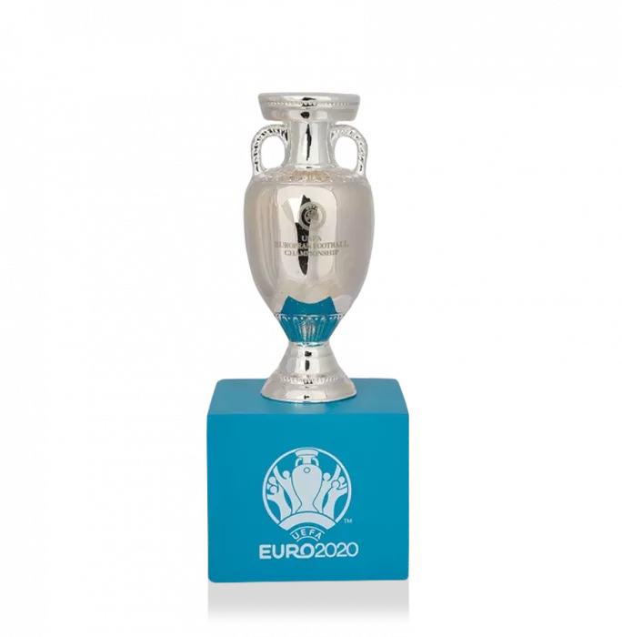 Official UEFA EURO 2020 3D Mini Replica Trophy On Pedestal