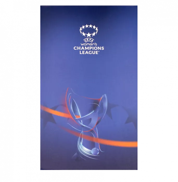 Official UEFA Women's Champions League Trophy On Pedestal