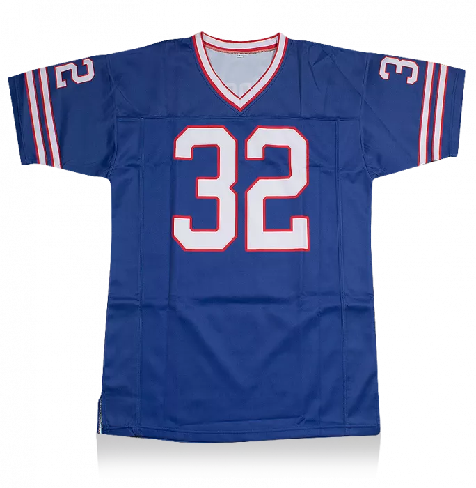 OJ Simpson Back Signed Red And Yellow American Football Jersey: "HOF '85"