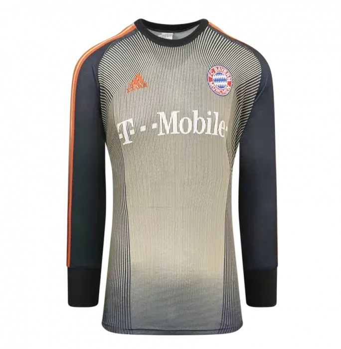 Oliver Kahn Back Signed Bayern Munich 2003-04 Goalkeeper Shirt - Eier Wir Brauchen Eier Inscription In Hero Frame: Option 1