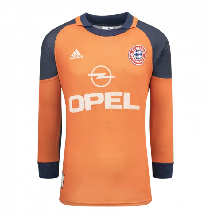 Oliver Kahn Back Signed FC Bayern Munich 2000-01 Goalkeeper Shirt In Hero Frame: Option 1