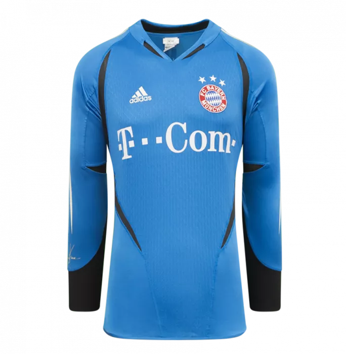 Oliver Kahn Back Signed FC Bayern Munich 2004-05 Goalkeeper Shirt In Hero Frame: Option 1