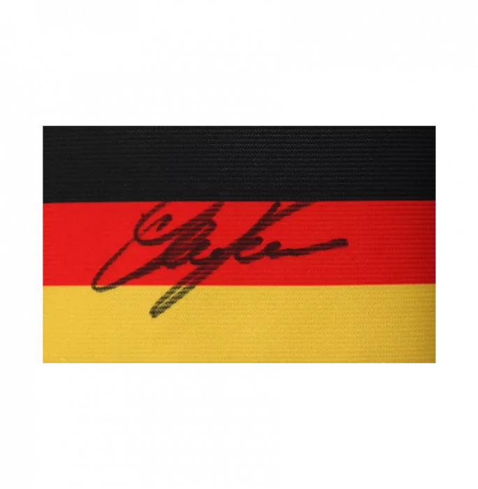 Oliver Kahn Signed And Framed Germany Captain's Armband