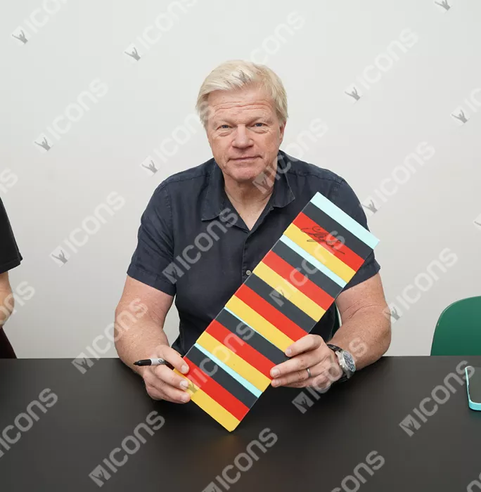 Oliver Kahn Signed And Framed Germany Captain's Armband