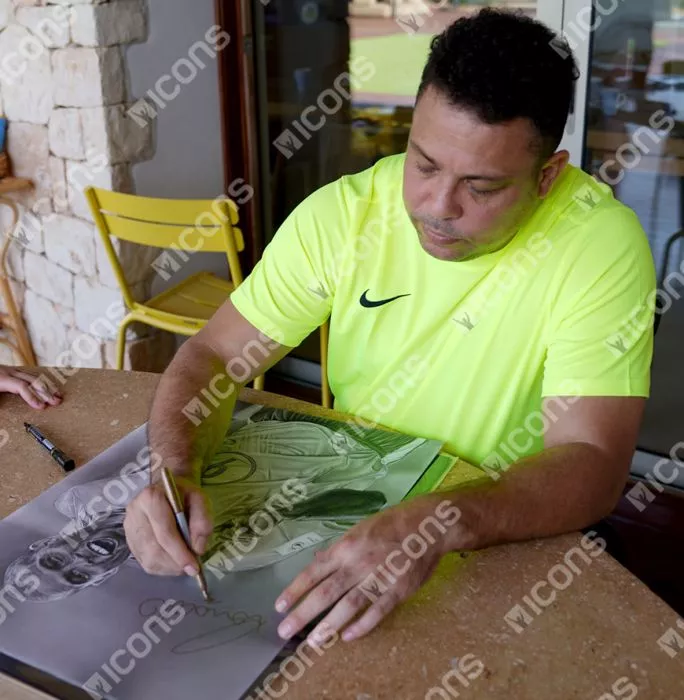 Original Ronaldo Signed And Premium Framed Tribute Artwork