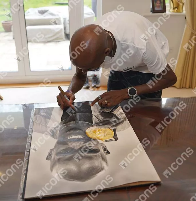 Original Sir Mo Farah Signed And Premium Framed Tribute Artwork: Gold Medallist