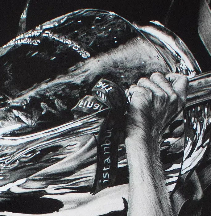 Original Steven Gerrard Signed Tribute Artwork In Premium Frame: 2005 UEFA Champions League Winner