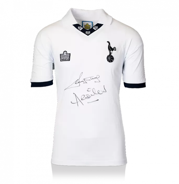 Ossie Ardiles & Ricky Villa Front Signed Tottenham Hotspur 1978 Home Shirt