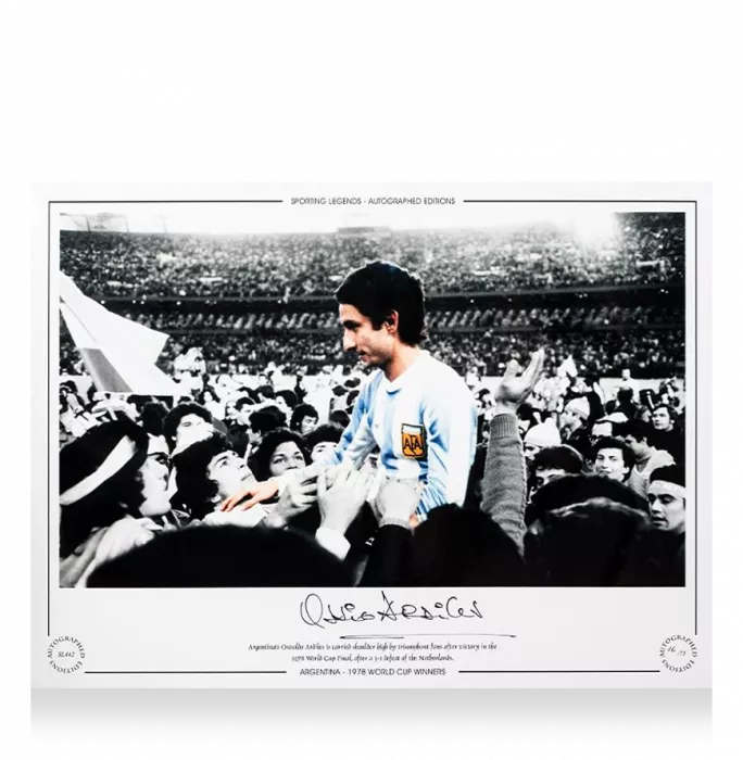 Ossie Ardiles Signed Argentina Photo: 1978 World Cup