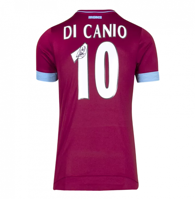 Paolo Di Canio Back Signed West Ham 2018-19 Home Shirt In Classic Frame