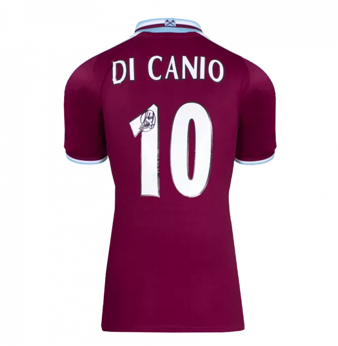 Paolo Di Canio Back Signed West Ham United 2000 Home Shirt In Hero Frame: Option 1