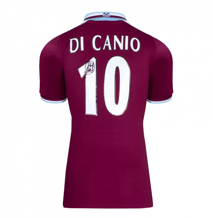Paolo Di Canio Back Signed West Ham United 2000 Home Shirt In Classic Frame